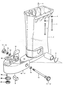 DT85 From 8501-200000 ()  1985 drawing DRIVESHAFT HOUSING