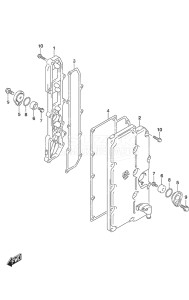 Outboard DF 225 drawing Exhaust Cover