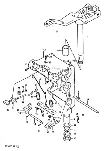 DT50 From 05003-401001 ()  1984 drawing SWIVEL BRACKET