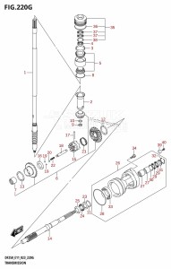 DF200Z From 20002Z-040001 (E01 E40)  2020 drawing TRANSMISSION (DF250ST)