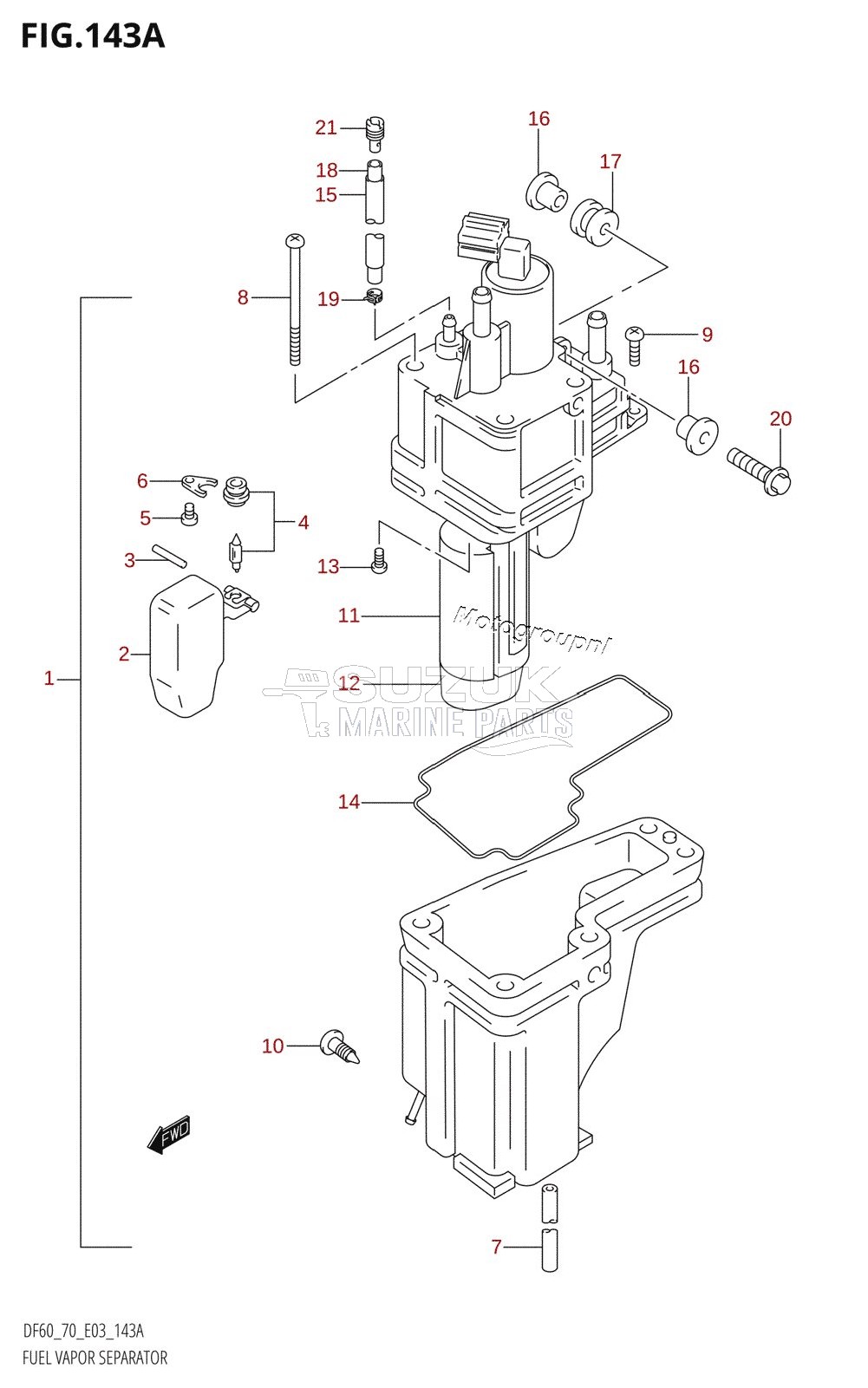 FUEL VAPOR SEPARATOR (W,X)