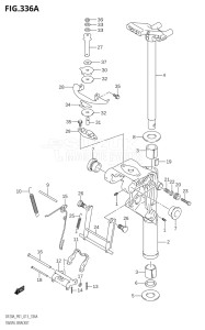 00995F-240001 (2022) 9.9hp E03-USA (DF9.9BTH) DF9.9B drawing SWIVEL BRACKET (DF9.9B:P01)