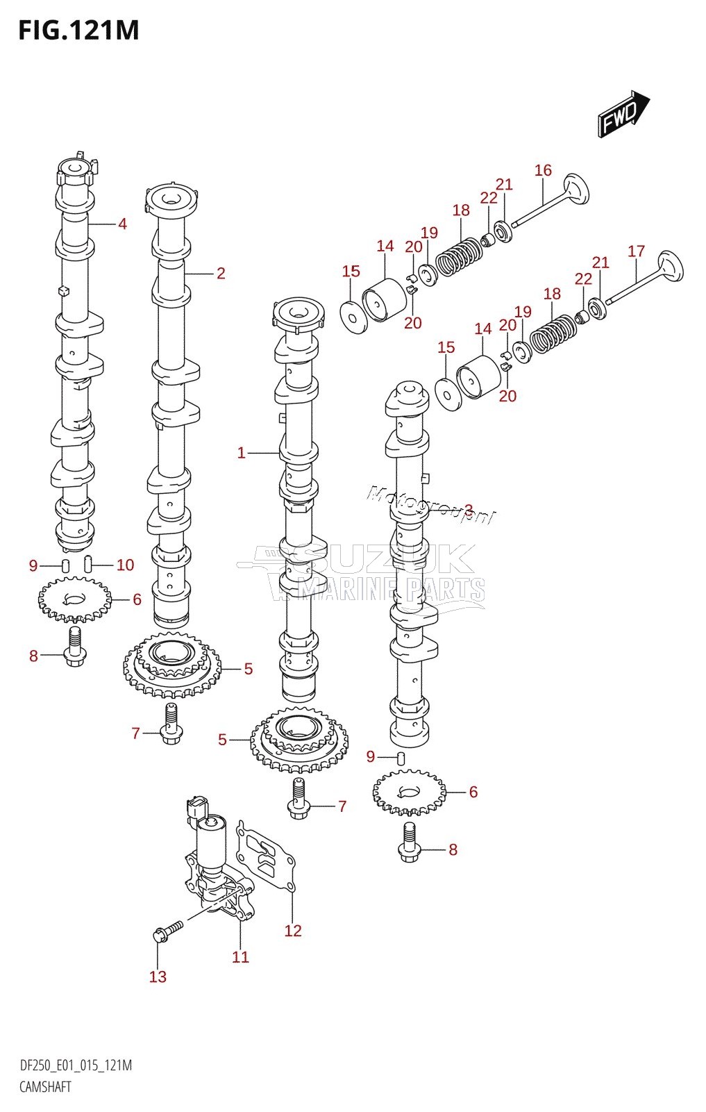 CAMSHAFT (DF250Z:E40)