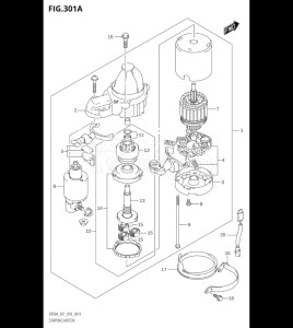 08002F-810001 (2018) 80hp E01 E40-Gen. Export 1 - Costa Rica (DF80AT) DF80A drawing STARTING MOTOR