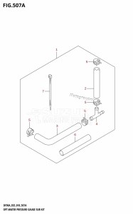 DF70A From 07003F-810001 (E03)  2018 drawing OPT:WATER PRESSURE GAUGE SUB KIT