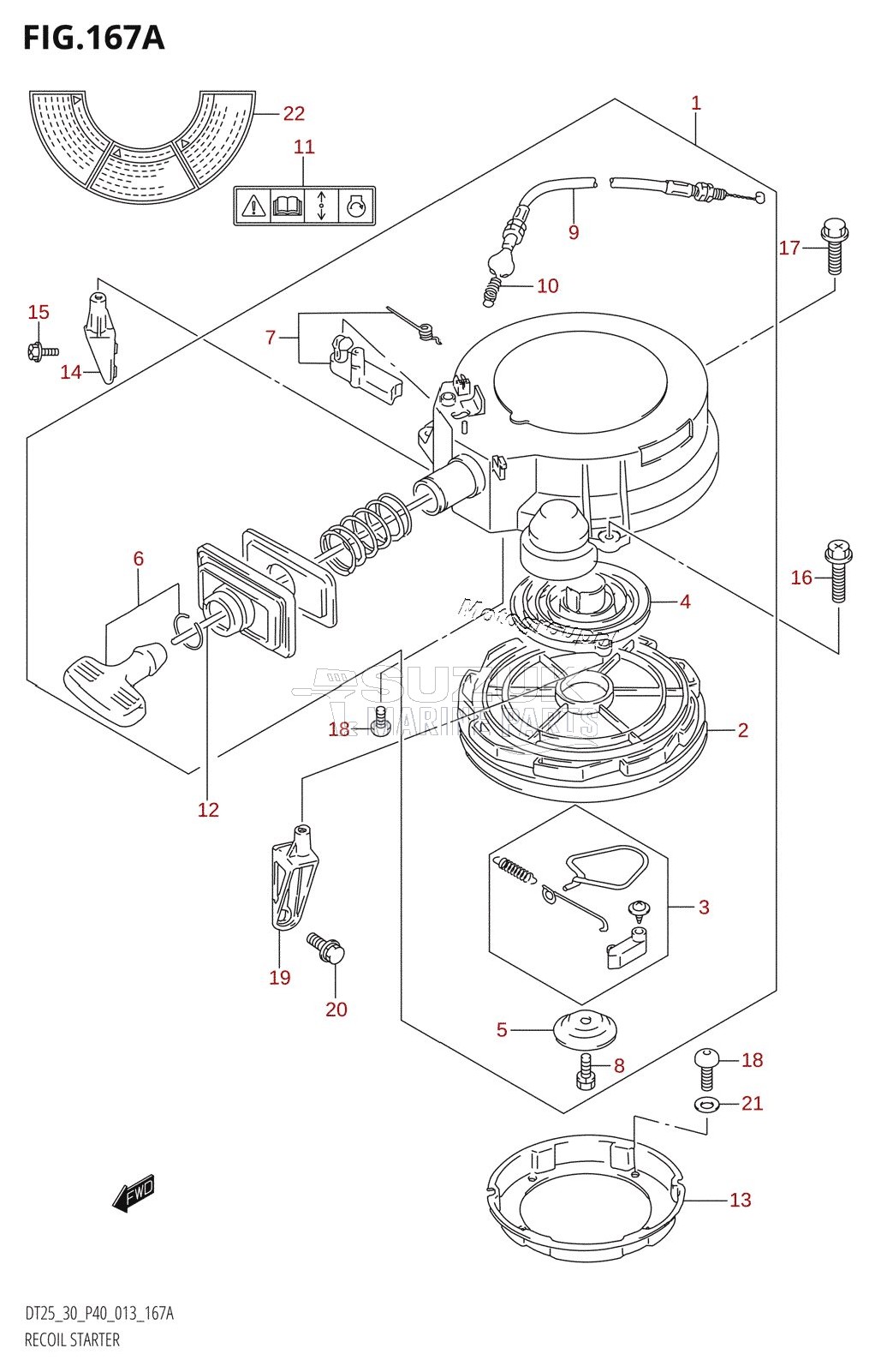 RECOIL STARTER (DT25K:P36)