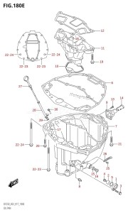 DF250Z From 25003Z-710001 (E03 E40)  2017 drawing OIL PAN (DF250T:E03)