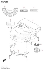 DF175ZG From 17502Z-510001 (E01 E40)  2015 drawing SILENCER /​ RING GEAR COVER (DF175TG:E01)