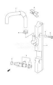 DF 60A drawing Fuel Injector