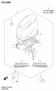 DF175AT From 17503F-440001 (E11 - E40)  2024 drawing ENGINE COVER (DF175AT,DF175AZ)