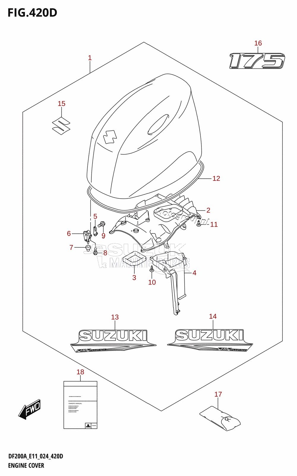 ENGINE COVER (DF175AT,DF175AZ)