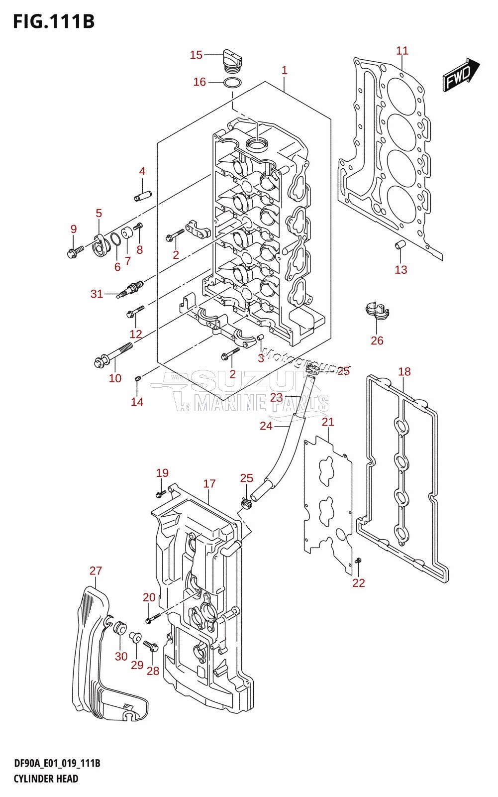 CYLINDER HEAD (DF100B)