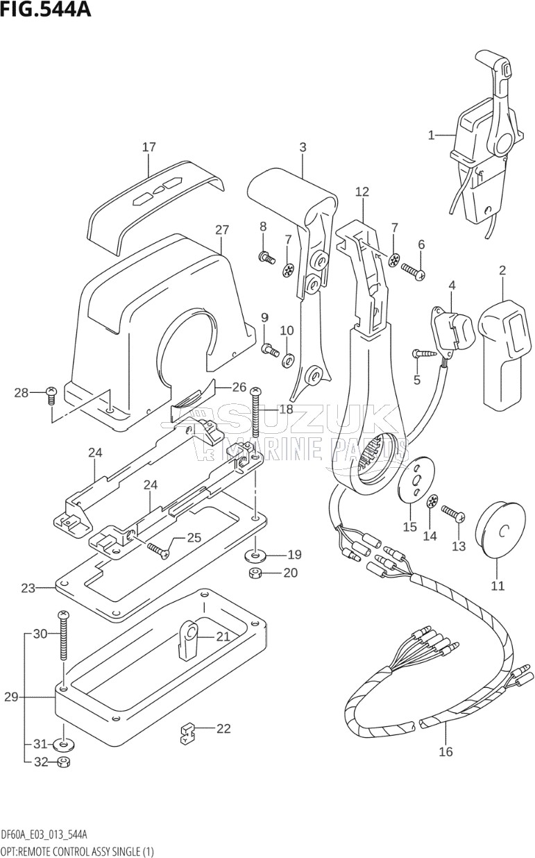 OPT:REMOTE CONTROL ASSY SINGLE (1)