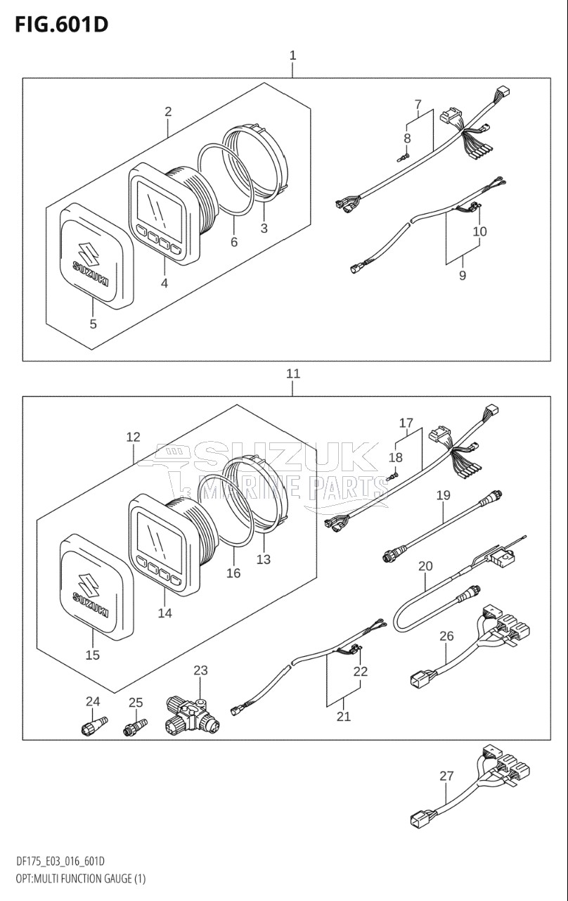 OPT:MULTI FUNCTION GAUGE (1) (DF175ZG:E03)