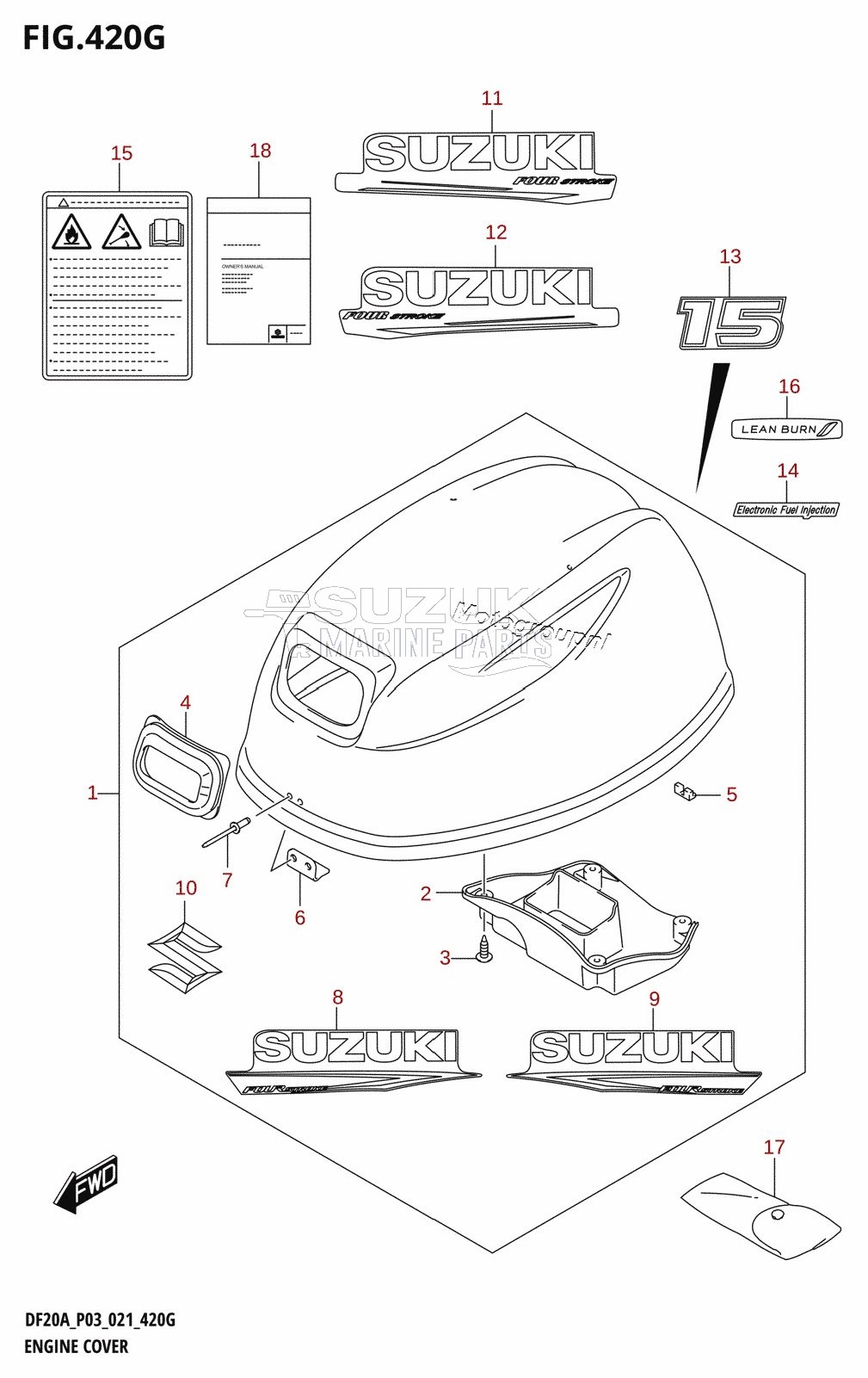 ENGINE COVER (DF15A:020)