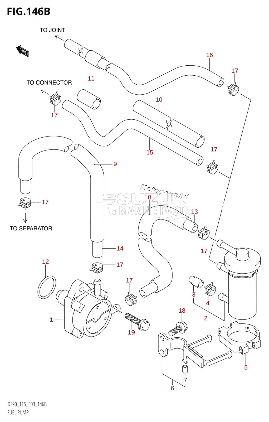 FUEL PUMP (K6,K7,K8,K9,K10,011)