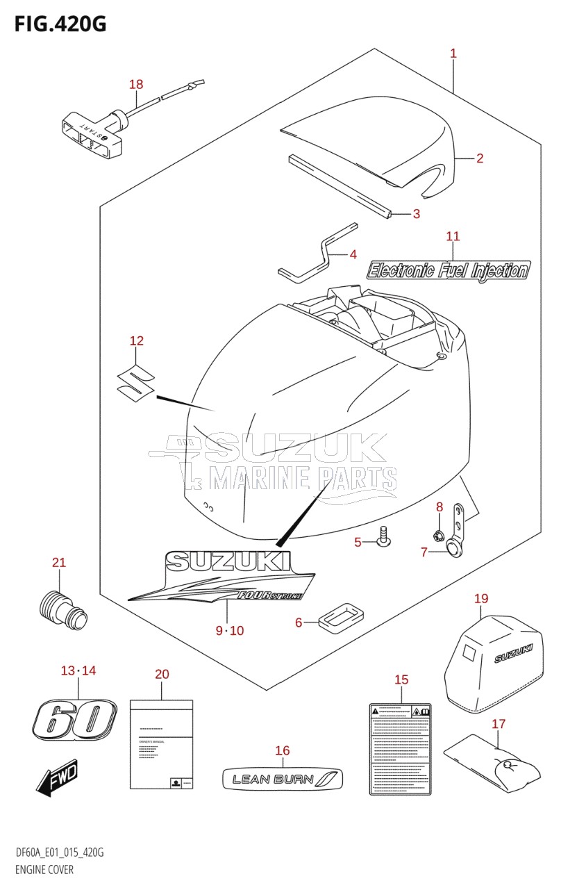 ENGINE COVER (DF60A:E01)