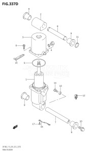 11502F-210001 (2012) 115hp E01 E40-Gen. Export 1 - Costa Rica (DF115T) DF115T drawing TRIM CYLINDER (DF115T:E40)