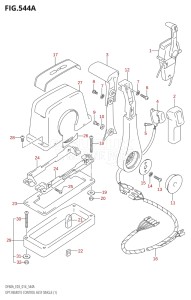 06002F-410001 (2014) 60hp E03-USA (DF60A) DF60A drawing OPT:REMOTE CONTROL ASSY SINGLE (1)