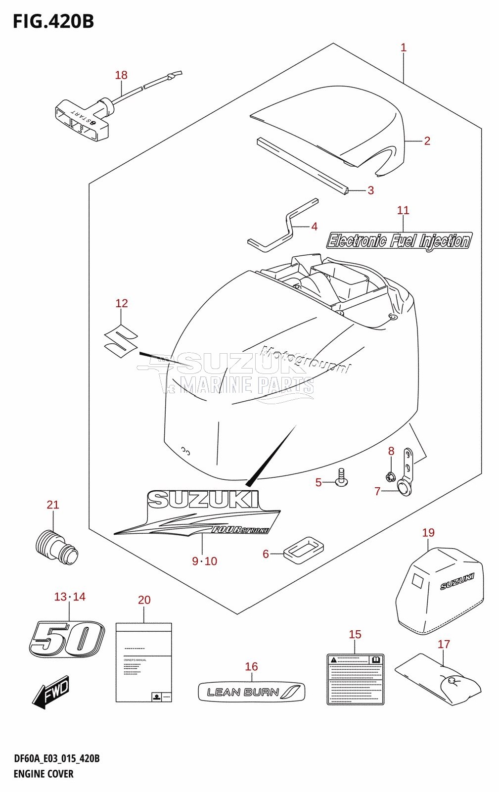 ENGINE COVER (DF50A:E03)