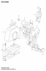 DF20A From 02002F-810001 (P01 P40)  2018 drawing OPT:REMOTE CONTROL ASSY SINGLE (1) (DF15AR,DF15AT,DF20A)