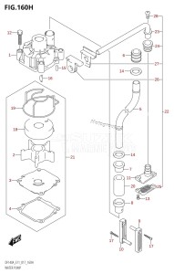 DF140A From 14003F-710001 (E11 E40)  2017 drawing WATER PUMP (DF140AZ:E11)