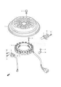 Outboard DF 175 drawing Magneto