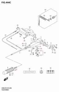 DF20A From 02002F-510001 (P01)  2015 drawing TILLER HANDLE (DF15ATH:P01)