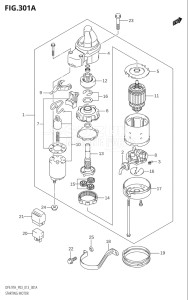 00993F-310001 (2013) 9.9hp P03-U.S.A (DF9.9TH) DF9.9 drawing STARTING MOTOR