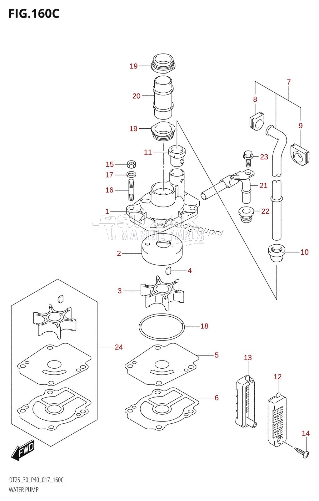 WATER PUMP (DT30:P40)