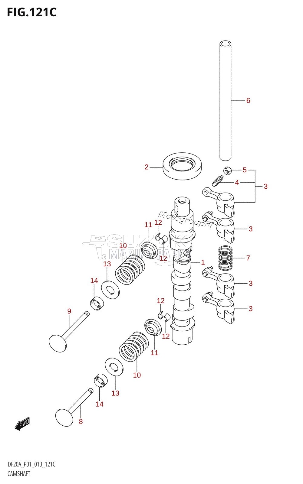 CAMSHAFT (DF15A:P01)