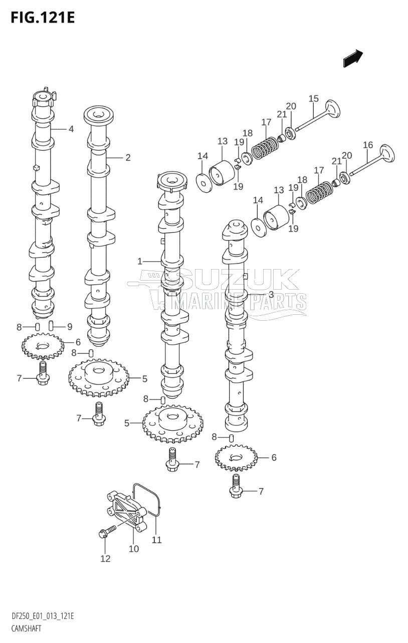 CAMSHAFT (DF225T:E01)