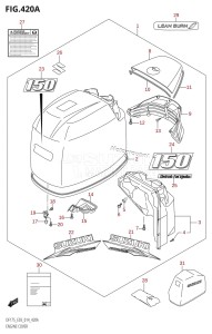 DF175TG From 17502F-410001 (E03)  2014 drawing ENGINE COVER (DF150T:E03)