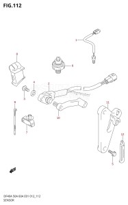 DF40A From 04004F-210001 (E34-Italy)  2012 drawing SENSOR (DF40A E01)