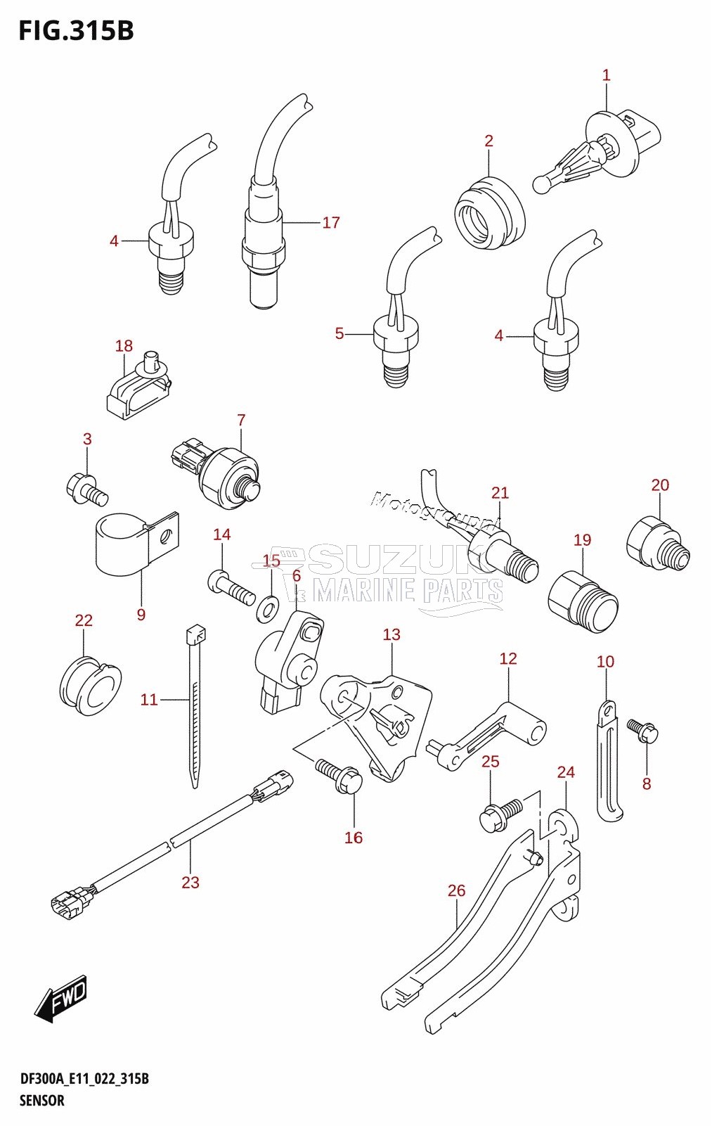 SENSOR (L-TRANSOM)