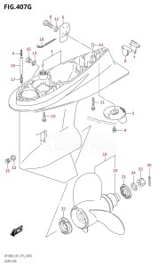 DF115A From 11503F-510001 (E01 E40)  2015 drawing GEAR CASE (DF140AT:E40)