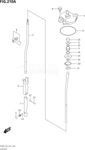 06003F-910001 (2019) 60hp E03-USA (DF60AVT  DF60AVTH) DF60A drawing SHIFT ROD (DF50AVT,DF60AVT)