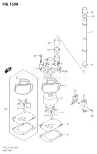 DF250 From 25003F-910001 (E03)  2019 drawing WATER PUMP (DF225T,DF225Z,DF250T,DF250Z)