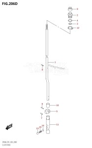 DF40A From 04004F-040001 (E34-Italy)  2020 drawing CLUTCH ROD (DF60A:E40,DF60AQH:E40)