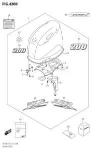 DF200AZ From 20003Z-510001 (E03)  2015 drawing ENGINE COVER (DF200AT:E03)