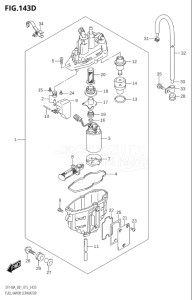 11503Z-510001 (2005) 115hp E01 E40-Gen. Export 1 - Costa Rica (DF115AZ) DF115AZ drawing FUEL VAPOR SEPARATOR (DF115AZ:E01)