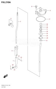 04003F-810001 (2018) 40hp E01-Gen. Export 1 (DF40AQH  DF40AT  DF40ATH) DF40A drawing SHIFT ROD (DF50AVT,DF50AVTH)