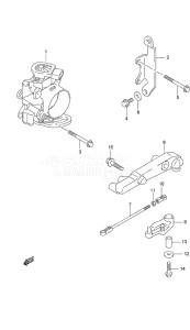 Outboard DF 90A drawing Throttle Body