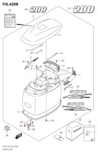 DF200Z From 20002Z-610001 (E03)  2016 drawing ENGINE COVER (DF200T:E03)