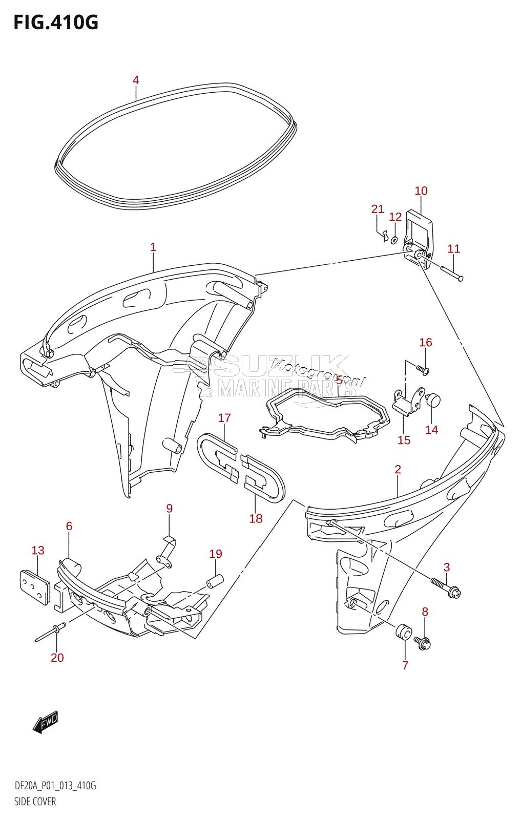 SIDE COVER (DF20AR:P01)