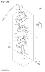 DF70A From 07003F-310001 (E01 E40)  2013 drawing FUEL VAPOR SEPARATOR (DF90A:E40)