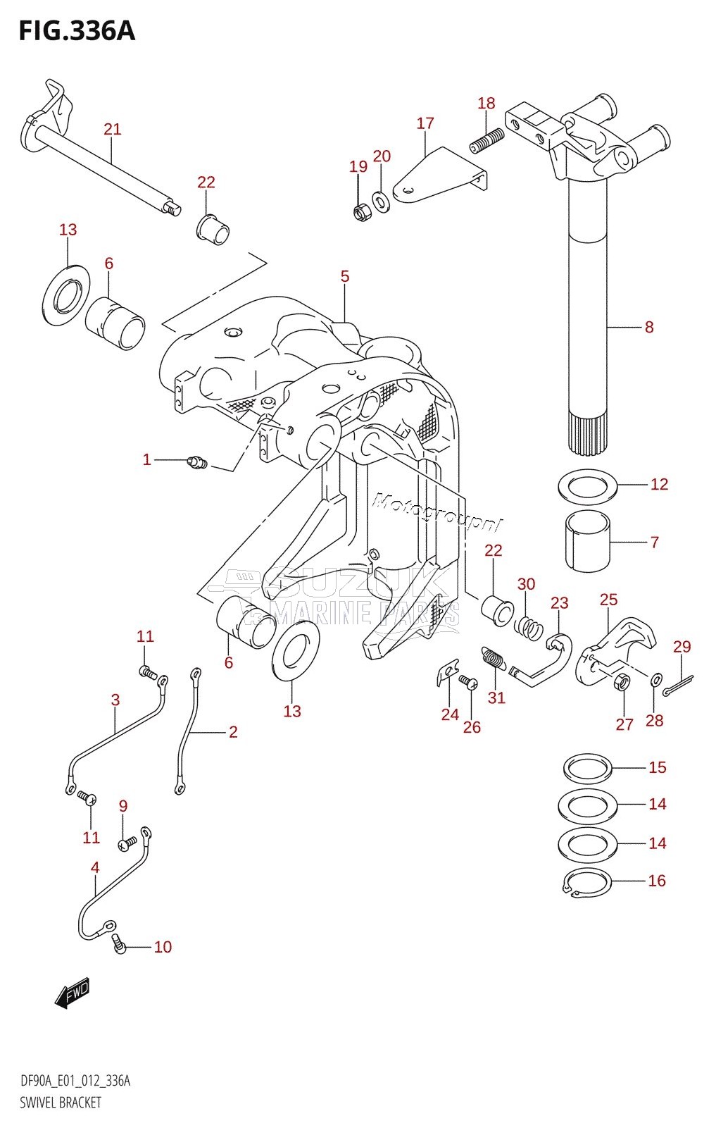 SWIVEL BRACKET (DF70A:E01)