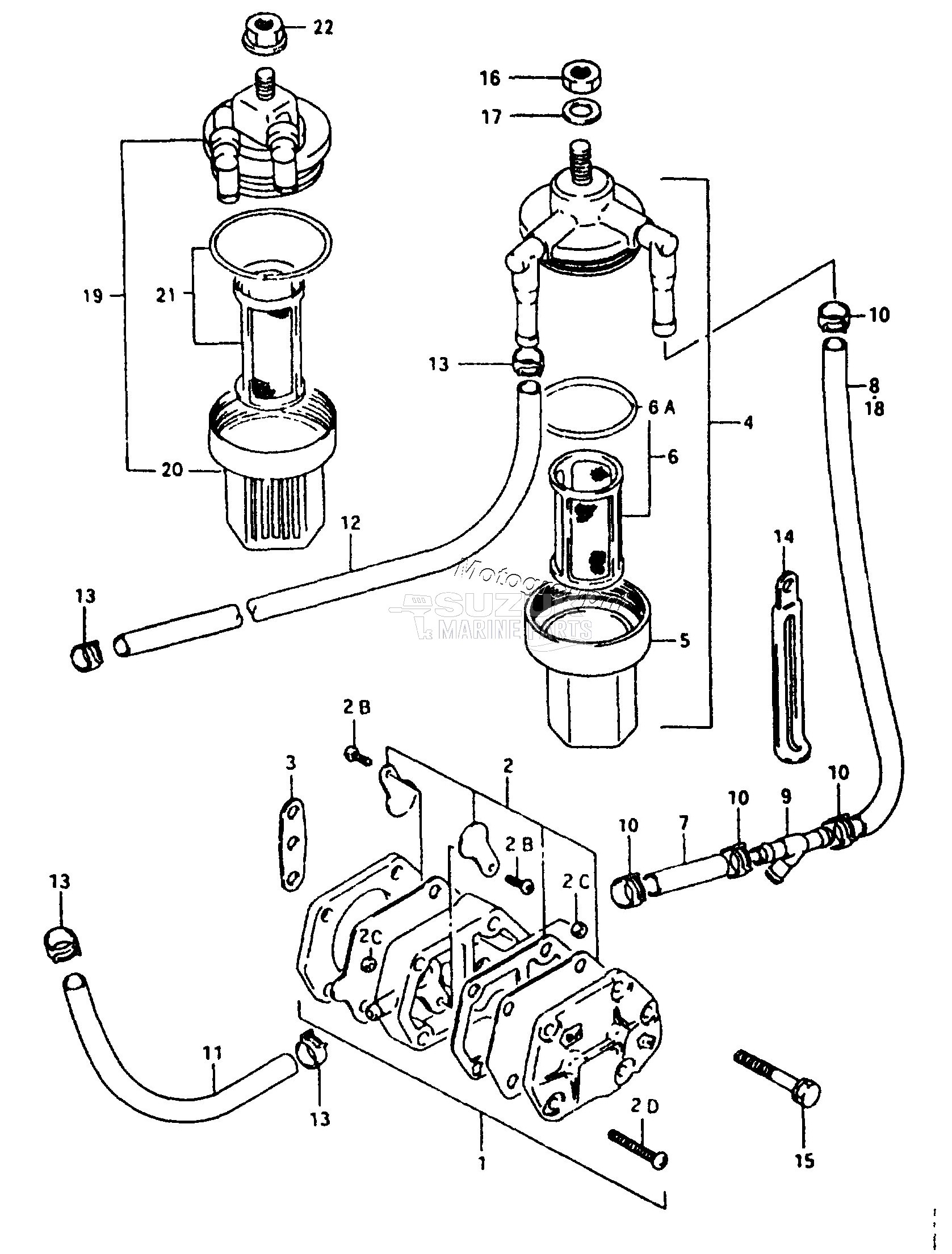 FUEL PUMP (DT40C,40TC,40RC,40W,40WR /​ MODEL:95~99)