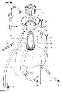 DT40 From 04003-503697 ()  1985 drawing OIL TANK