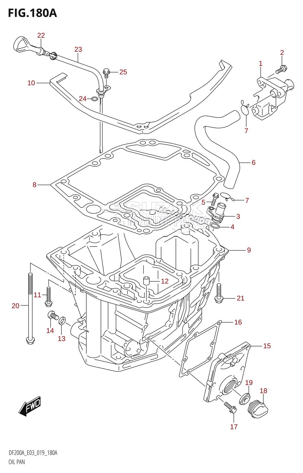 OIL PAN (DF200AT,DF200AZ,DF175AT,DF175AZ,DF150AZ)